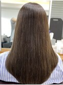 くびレイヤー グレーベージュ 白髪染め 白髪ぼかし 髪質改善
