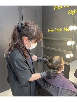 エンジョイニューヨーク 韮崎店(Enjoy NEW YORK)の写真/髪、頭皮に負担が少ない選べる豊富な白髪染めメニューが大好評♪
