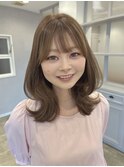 小顔カット×レイヤースタイル