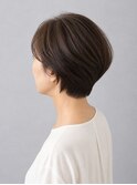 大人の丸みショート×モカブラウン
