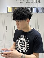 ジーナ 吉塚(Zina) メンズマッシュ×ナチュラルパーマ【福田れん】吉塚美容室