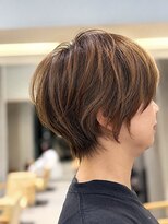 キミトヘアデザインアンドスパ(Kimito Hair design&spa)&nbsp;30代　ショートヘア　レイヤーボブ　ミルクティーベージュ