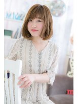 ミック ヘアアンドビューティー 大山店(miq  Hair&Beauty)&nbsp;前下がりの★ラブナチュミディ