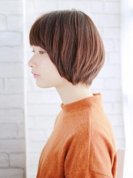 ナル 白山神社参道通り店(nalu) ツヤ感カラーの内巻きボブ