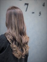 ボヌール ヘアーワークス(Bonheur hair works)&nbsp;シルキーアッシュ×ランダムハイライト×ランダムレイヤー
