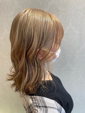 アース 平塚店(HAIR & MAKE EARTH) ハイトーン/ミルクティーベージュ