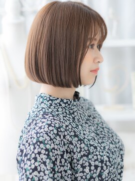 モッズヘア 越谷(mod's hair) ■マットブラウン大人かわいい前下がりボブ17★越谷20代30代40代