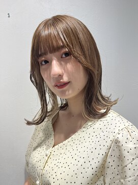 ロンドルーチェ 心斎橋(Lond luce) ダークアッシュ/ミディアムレイヤーカット［髪質改善/縮毛矯正］