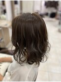 ミディアム×パーマ