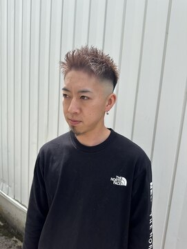 ステイジー(STAYG) スキンフェードアップバングミルクティー