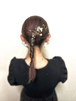 高めポニーアレンジ