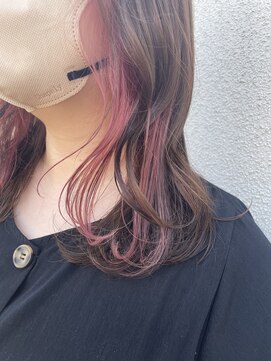 ラヴェストバイフレイスウェル(LOVEST by frace well) イメチェン☆イヤリングカラー×ピンクベージュ