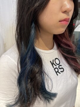 アジールヘア 池袋東口店(agir hair) インナーツートンカラー透明感艶カラー10代20代ブリーチカラー