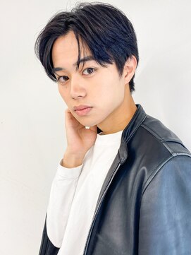 ソア 渋谷(soar) 小顔ツーブロックマッシュ/束感/センターパート/メンズカット