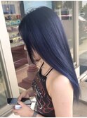 バイオレットブルー×バレイヤージュ