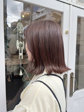 リノ(Lino) 10代20代【髪質改善カラー】透け感カシスラベージュ