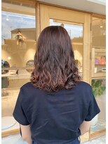 モカヘアー(mocha hair)&nbsp;くせ毛ヘア/暖色カラー/オレンジカラー