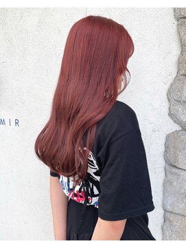 シェミール(CHEMIR) ピンクオレンジ×ケアブリーチ【四日市】