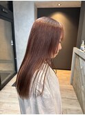 透明感ピンクブラウン