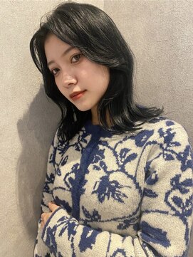 チル 福井駅前店(Chill) 福井　駅前　ブルーブラック　くびれヘア　髪質改善　韓国ヘア