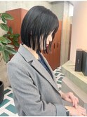 イメチェン/ホワイトブロンド/外ハネボブ/美髪/栄/矢場町h50