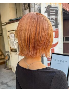 リルーム(re-room) ハイトーンオレンジボブ