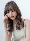 20代30代ミディアム顔周りレイヤーカット髪質改善トリートメント