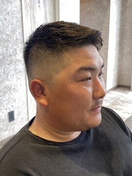 ステレオ ヘアデザイン 安城店(STEREO HAIR DESIGN) 全上げアップバング×フェード(6月)