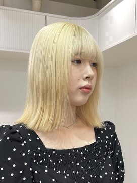 ミーム 原宿 表参道(meme) ◎ブロンドハイトーンカラーデザインカラーアンブレラカラー金髪