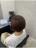 ピンクベージュ ボブカット 所沢
