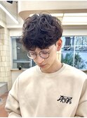 20代30代40代パーマミディアムロングレイヤーカットブリーチなし