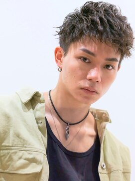 エムスラッシュ 横浜元町店(M.SLASH) ■束感ショート/ツーブロック/波巻き/ハイライト/元町15