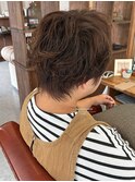 マッシュショート×パーマ