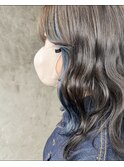 イヤリングカラー/ブルーカラー/インナーカラー