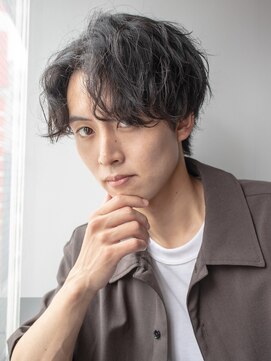 無造作ツイストスパイラルパーマ