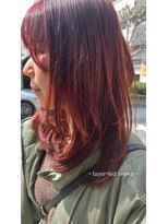 スリーバイエイム(03 eim) ワインレッド×soft layer