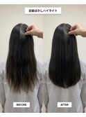 白髪ぼかしハイライト/脱白髪染め