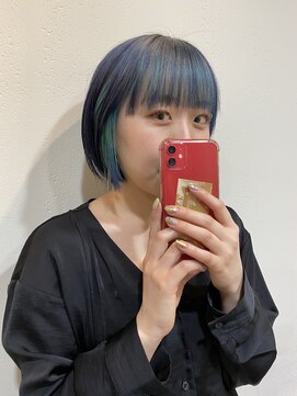 エル(EL by green) （Kotaro)デニムネイビー×ウォーターブルー