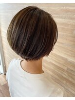 ルーチュヘアー(Lu cu hair)&nbsp;大人可愛い透明感ベージュカラー丸みショートボブ