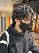 韓国シースルーマッシュウルフシャドウパーマダウンパーマ
