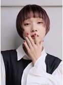 ミニボブ/ピンクブラウン20代30代40代