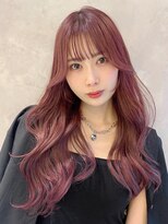 トルネード(TORNADO) フェイスレイヤーで作る韓国ヘア シースルーバング 赤髪 S910