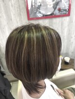 白髪ぼかしハイライト