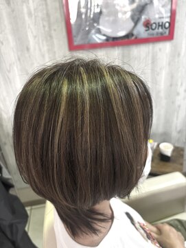 ソーホーニューヨークヘアサロン(SOHO new york Hair salon) 白髪ぼかしハイライト