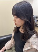 黒髪ミディアム