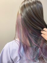 シエルブルー(ciel bleu)&nbsp;インナーカラー　ブルー　紫　ピンク　3色