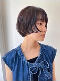 前上がりボブ、マッシュボブ、黒髪ボブ