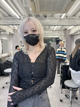 ロテ 名古屋 名駅店(Lote.) イメチェン/ホワイトブロンド/外ハネボブ/美髪/名古屋