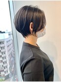 ◇大人可愛い20代30代40代50代前下がりショートボブ丸みショート