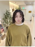 王道ボブパーマ